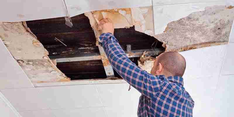 Hole In Ceiling From Water Damage
