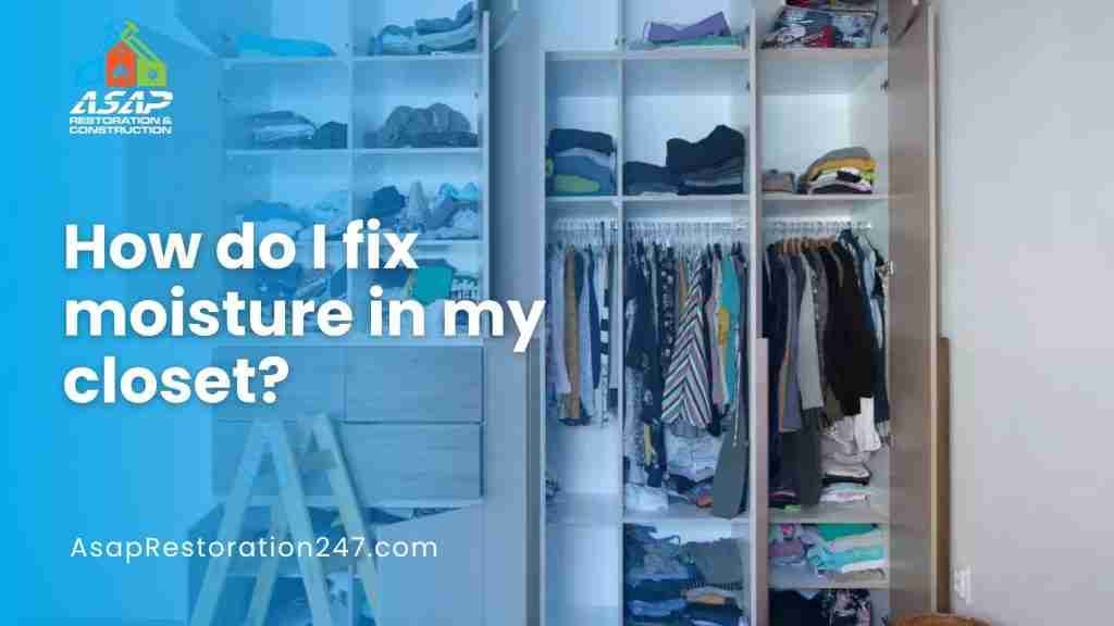 How do I fix moisture in my closet