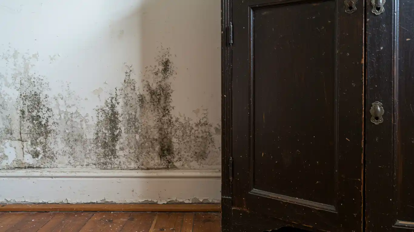 How to detect mold behind walls