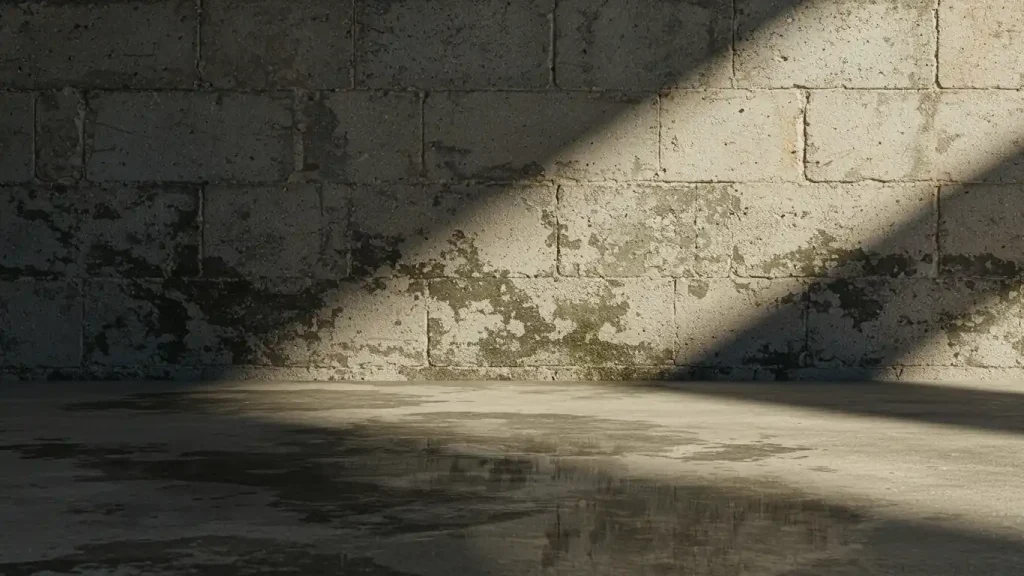 how to get musty smell out of concrete floor