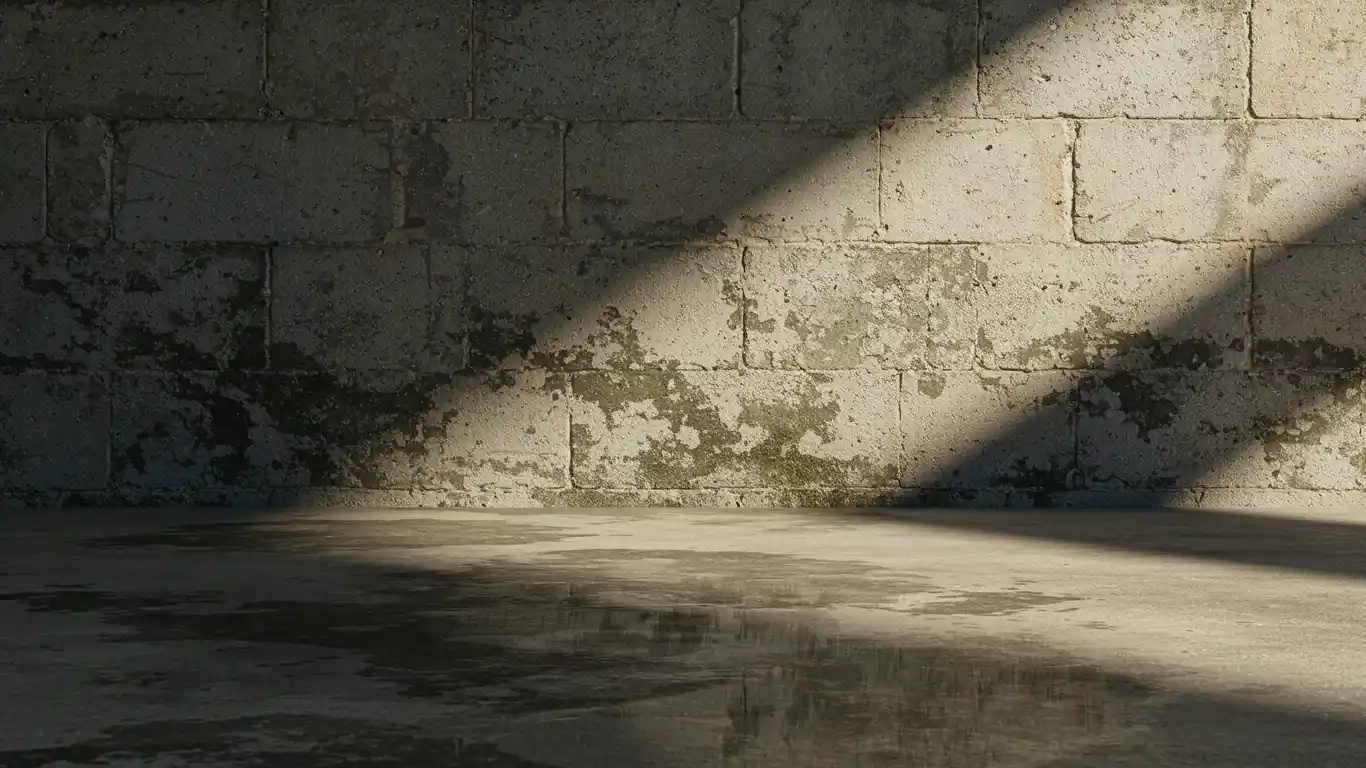 how to get musty smell out of concrete floor